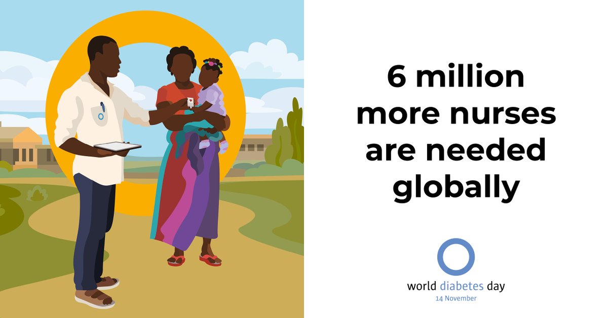 Have you experienced a shortage of nurses where you live? #NursesMakeTheDifference to people living with #diabetes. But a recent <a href="/WHO/">World Health Organization (WHO)</a> global report highlights an urgent need for 6 million more nurses worldwide. #DiabetesChat