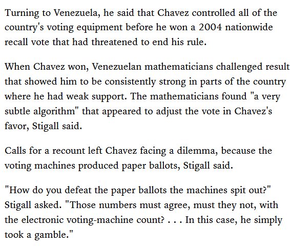 Although not mentioned by the CIA agent, this would have included Smartmatic’s voting machines.  http://www.mcclatchydc.com/news/politics-government/article24530650.html