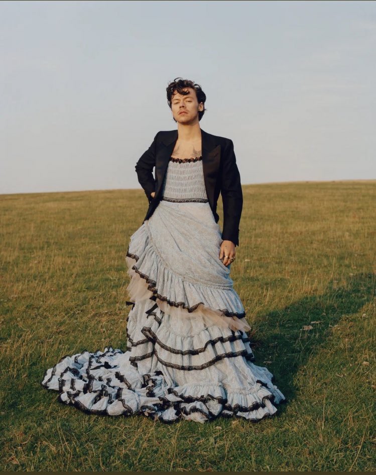 “harry styles is the first solo act ever to be on the U.S cover of Vogue.” that has a really nice ring to it.