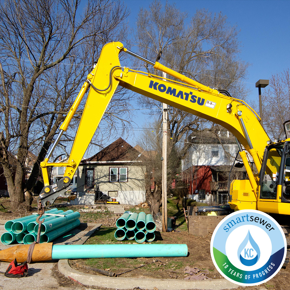 KansasCity's tweet photo. .@KCMOWater is hard at work. Interested in learning more about the Smart Sewer program’s 10 Years of Progress? Visit: https://t.co/aE93BLybBk. #KansasCity #KCMO #SmartSewer https://t.co/7WXKSKqhf8