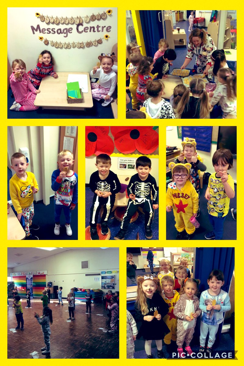 What a great day we have had! It started with our first Dough Disco session in the hall. Then we enjoyed eating our tasty treats left from the gingerbread man but it turns out they belonged to Mr Reece! Oops 🙊 I wonder what we will do next week...🧑‍🍳 #RBL #EYFS #ChildrenInNeed