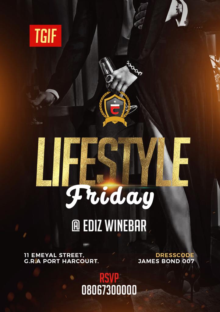 iamyoungendy's tweet image. Join PH social elites to make merry as we present TGIF Lifestyle party this Friday and many more Fridays @Afrochao Cafe Glass Room, Ediz Wine Bar, 11a Emeyal Street GRA Phase 1 Ph. Time: 8pm till fade. Come enjoy thrilling moments!  🔞

#ceovibes #nigerianyouths
#tgiflifestyle