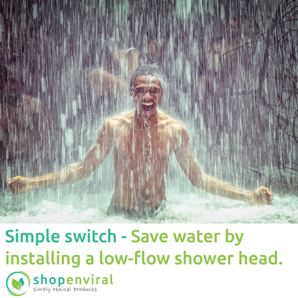 shopenviral's tweet photo. Research shows that the average shower is 8 minutes and uses 62 litres of hot water. Power showers use 160 litres! Save water, money and energy with a low-flow shower head. 

#saveplanetearth #savewater #ecofriendly https://t.co/mc2LnvcvGA