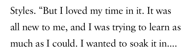 Some of my favorite parts from the vogue article ~ a thread
