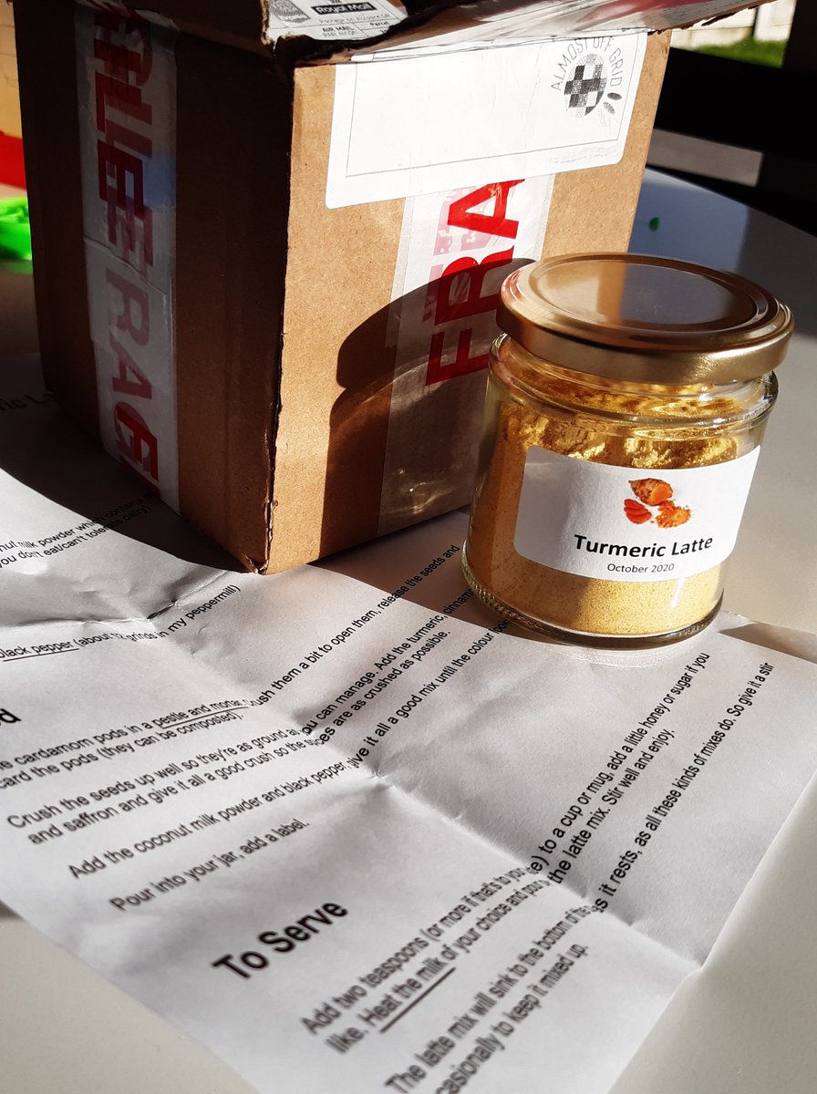 NeleBille's tweet photo. 𝕀  𝕒 𝕞  𝕤 𝕡 𝕠 𝕚 𝕝 𝕖 𝕕 🤩

Thank you Andy @AC2Gd for sending me this lovely parcel with your 𝘃𝗲𝗿𝘆 𝘁𝗮𝘀𝘁𝘆 Homemade Chai Latte across the channel... You made my day! 🥛👌

Interested? Do visit Andy's lovely webshop here 👇 https://t.co/bEmamtJ6aQ 

#Yummy #Grateful https://t.co/1HnyK4GrwB