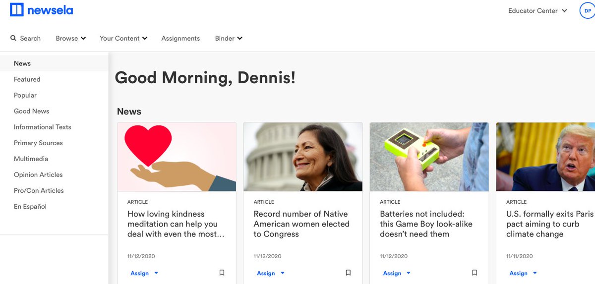 dspuhr's tweet photo. #teachers. Here is how to set up @newsela in under 45 seconds. #nonfiction #spanish #lexilelevels #textstructures https://t.co/co5qtJykm1 #d100inspires #d100inspira #tigerslearn @GEscobedo2013 @JSuchyEmerson https://t.co/BtUWlGS9WU