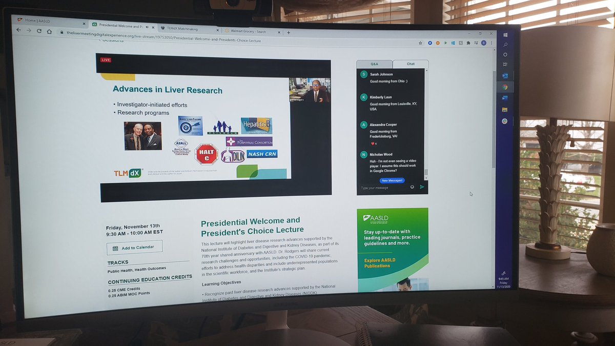 #TLMdX has begun! Proud of my <a href="/AASLDtweets/">AASLD</a> family and members who made this fabulous virtual conference happen!!!