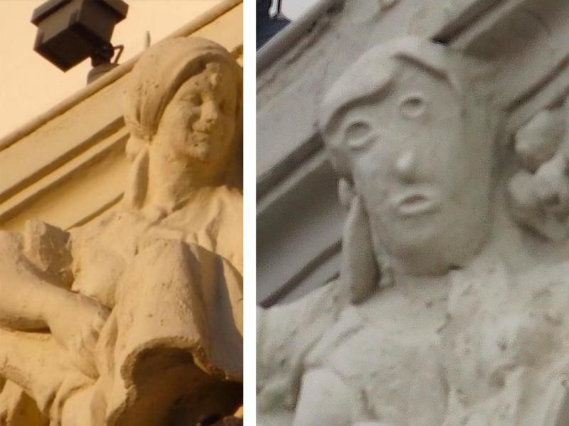 ElyseWillems's tweet photo. You either die a hero, or you live long enough to see yourself become another botched Spanish art restoration. https://t.co/SWJcEVHPHO