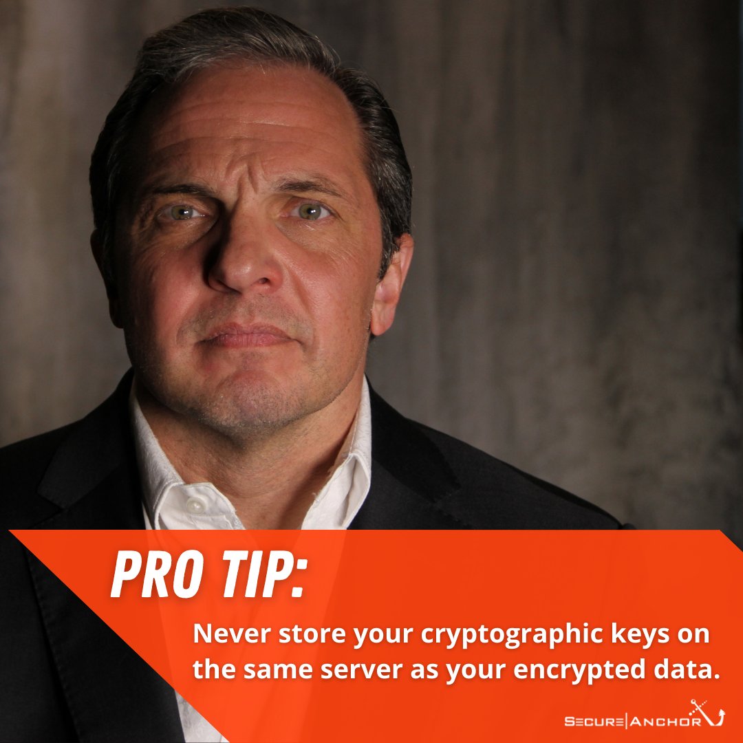 You can have the best lock on the planet, but if someone gets the key, it doesn't mean anything, Are your cryptographic keys located on the same server as your data? If so, you're giving the adversary access to a gold mine. #cybersecurity #cybersecurityawareness #datareprotection