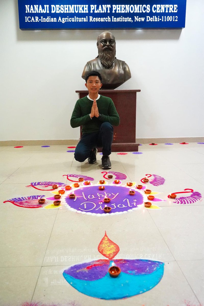 ducstat's tweet image. Special year of my life.                        💐🎉Happy Diwali 💐🎉
#Nanaji_Deskmuch_Plant_Phenomics_Centre
#ICAR
#IARI