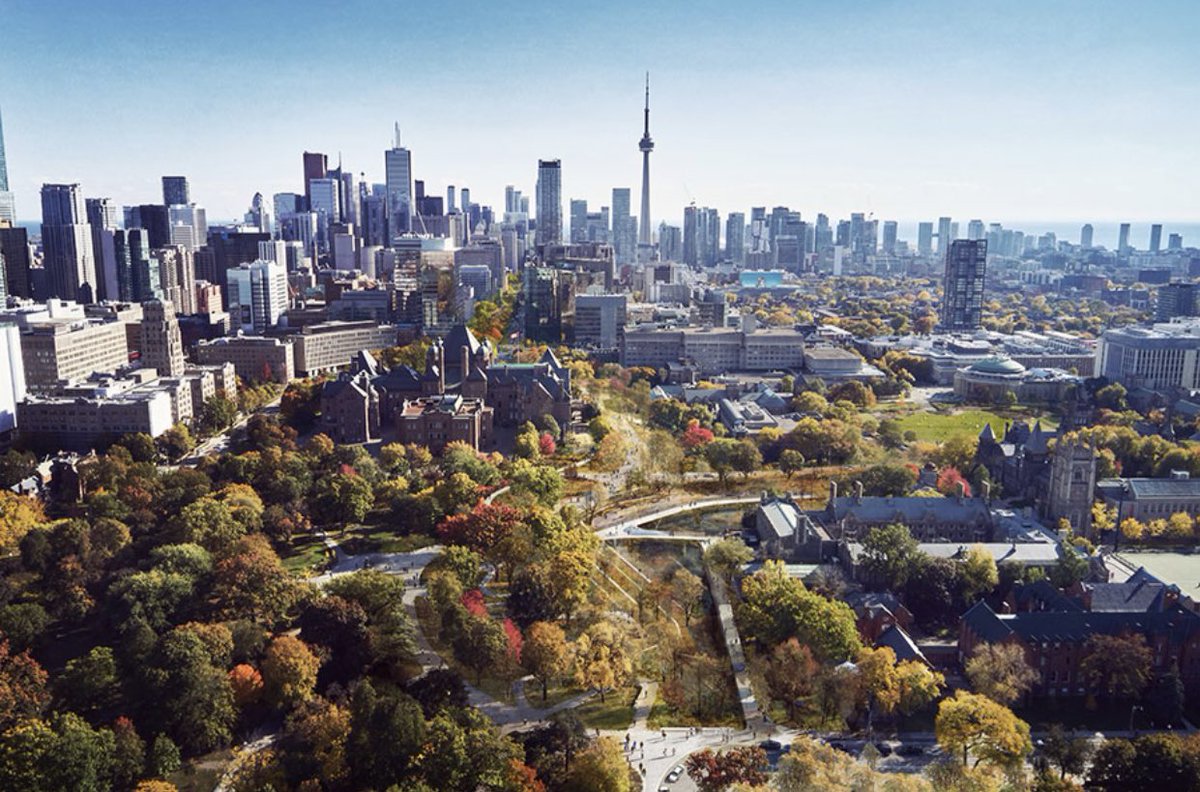 BrentToderian's tweet photo. “The plan would convert 9.5 acres of asphalt into green space, creating a larger network that could be Toronto’s equivalent of La Rambla in Barcelona.”

Rebirth of the promenade: A proposal for what’s possible in a post-pandemic world, via @alexbozikovic:

https://t.co/vIaS3zjjut https://t.co/coG2bpFsTl