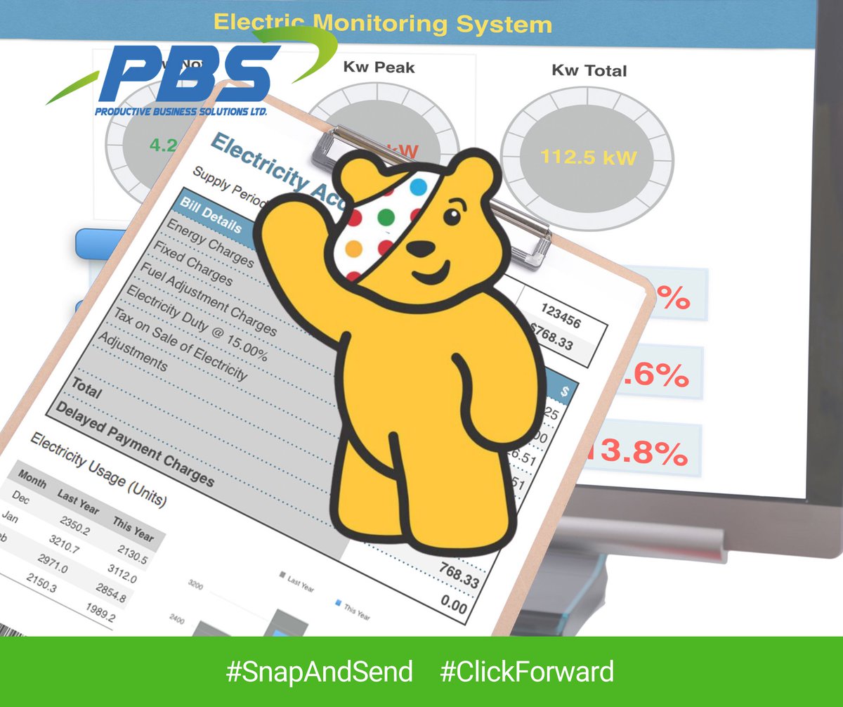We will be donating 10% of all commissions earned from new contracts signed today to Children in Need.