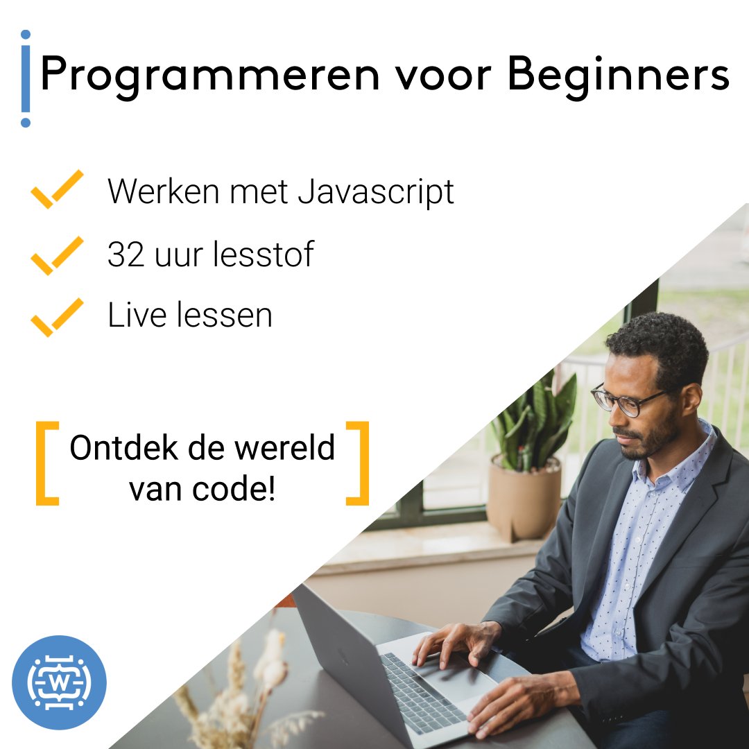 Heb je altijd al eens willen leren programmeren maar dit nooit aangedurfd? Dan is onze nieuwe opleiding 'programmeren voor beginners' iets voor jou! 

Meld je nu aan voor de opleiding via onze website wincacademy.nl/opleidingen/pr…

#wincacademy #coderen #programmeren #educatie