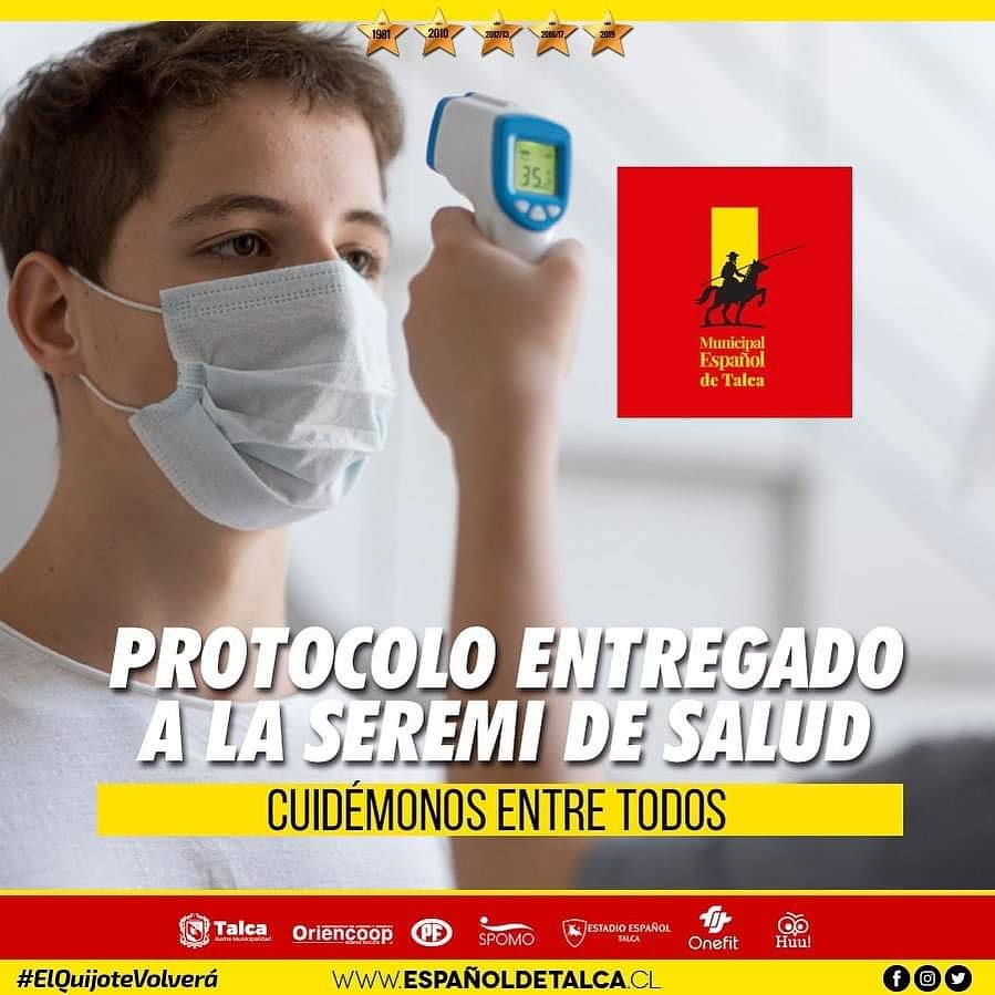 [ IMPORTANTE ]
Hoy ya está en manos de la Seremi de Salud el Protocolo de regreso a la actividad deportiva Municipal Español de Talca para su revisión. 😷
Ya hemos dado un paso más para volver a que la naranja vuelva pronto al Regional #CuidémonosEntreTodos #VamosQuijote 🏀🇪🇸