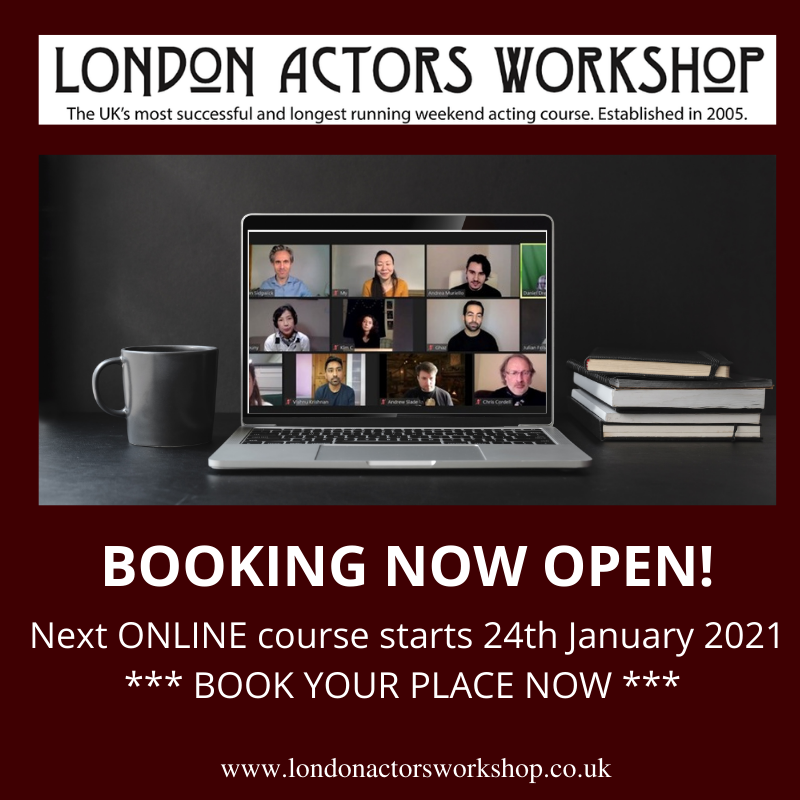 LAWacting's tweet photo. Come and join us! Book your place on our next course – starts 24th January 2021!
https://t.co/eFyzvvwTQA #onlineactingclasses #virtualactingclasses #onlineactingworkshop #weekendactingclass #zoomactingclasses #actingonline #booknow https://t.co/QHKbK0MZaa