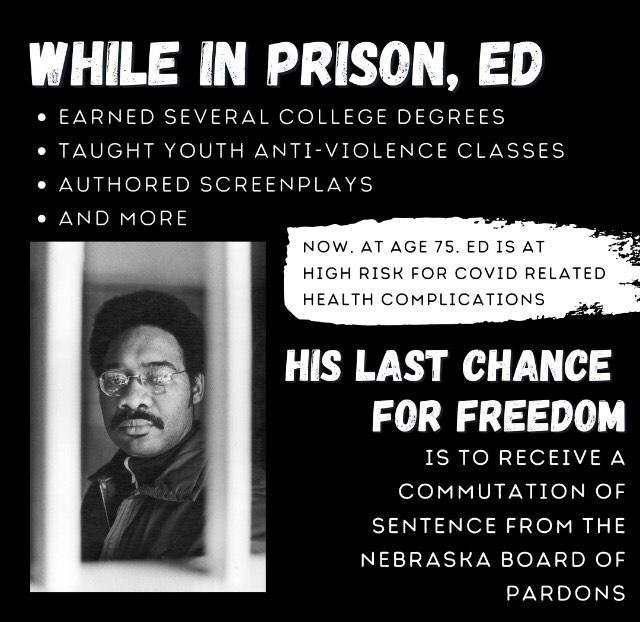  #EdPoindexter is on a wait list of commutation applicants & high-risk for COVID. Please write, email & call the Board of Pardons & request they expedite Ed's application, schedule his hearing, & immediately commute his sentence.(thread)