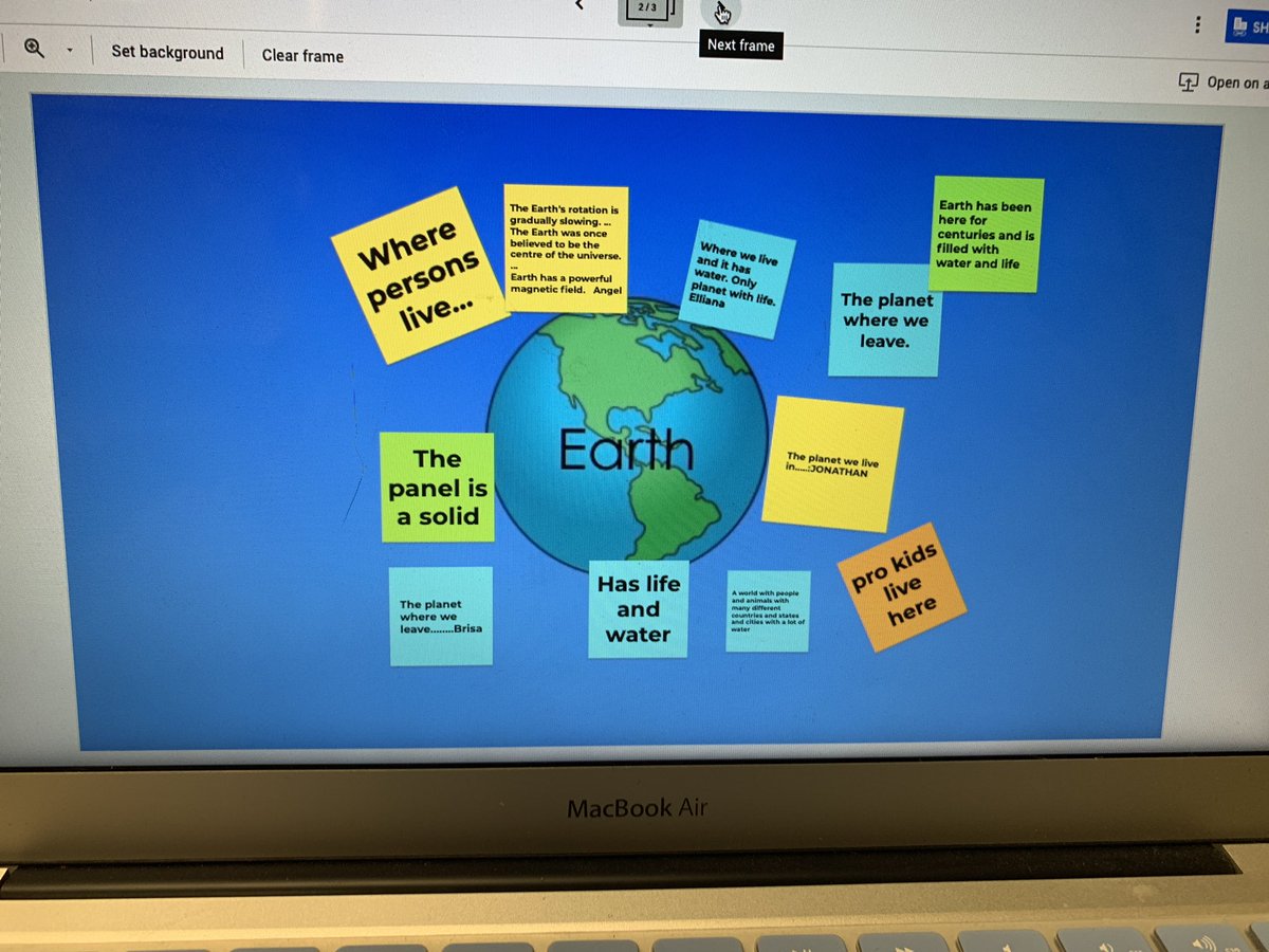 MrsCunningham5_'s tweet photo. Adding what we know about the Sun, Moon and Earth to Jamboard before starting the unit! #TeamCamey #TechnologyTouchdown https://t.co/0OKr8t7poH