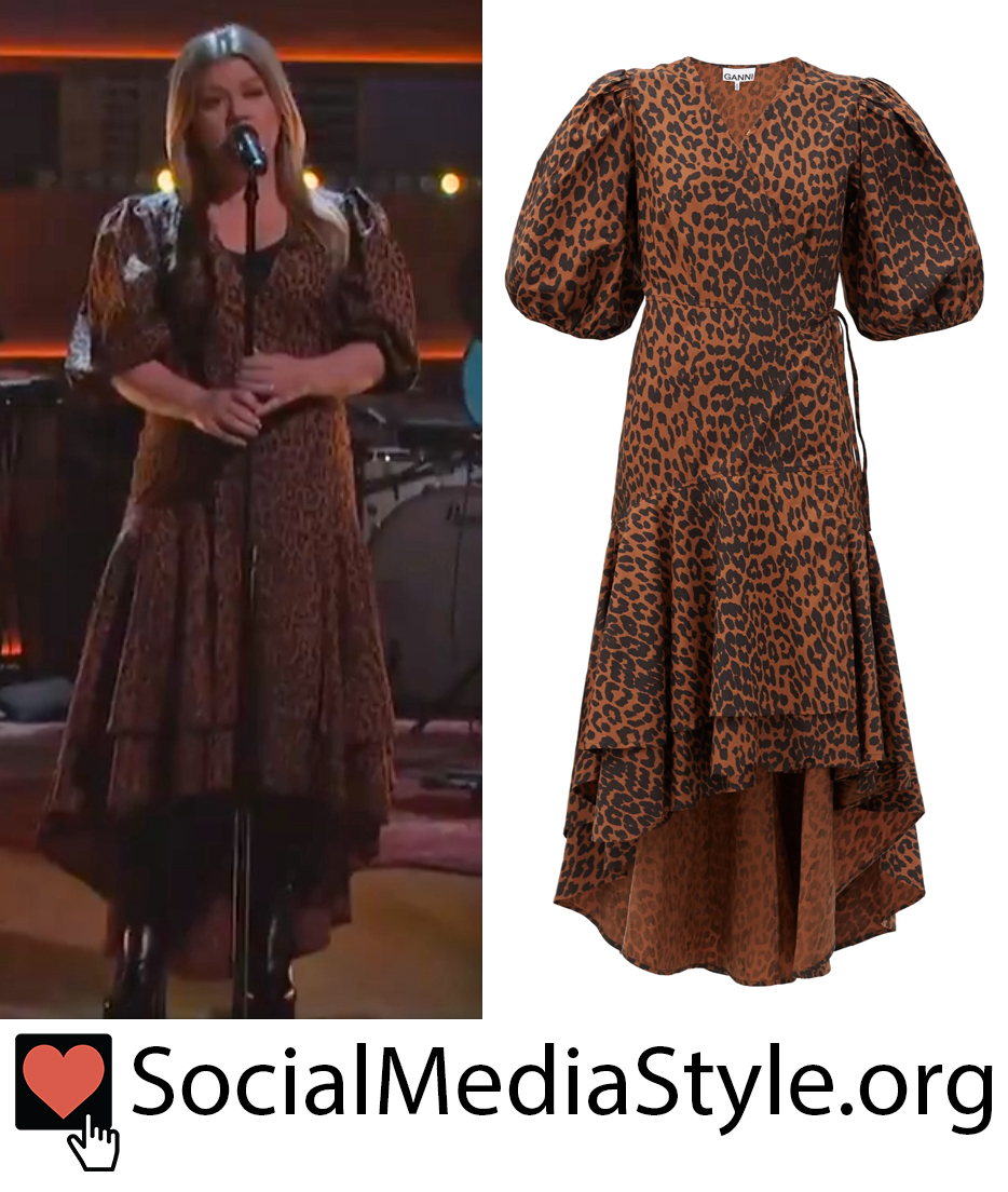 SMediaStyle's tweet photo. Buy @kellyclarkson's leopard print dress from @KellyClarksonTV here: https://t.co/eZqYiKwAR9
#KellyClarkson #leopardprintdress #puffsleeves #puffsleevedress #highlowdress #KellyClarksonShow #Ganni https://t.co/xq2dbvChmd