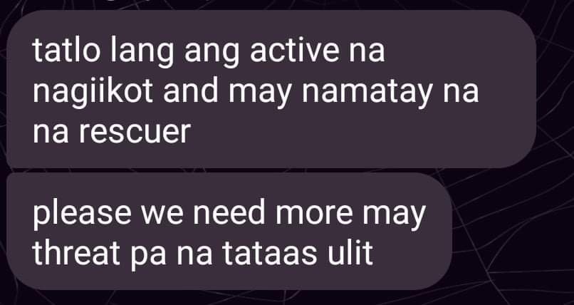 PolCares's tweet photo. PLEASE HELP ‼️ RT THIS TWEET, PEOPLE ARE CRYING FOR HELP. 
#CagayanNeedsHelp  
#UlyssesPH
#RescuePH https://t.co/Ol44EdN6Ll