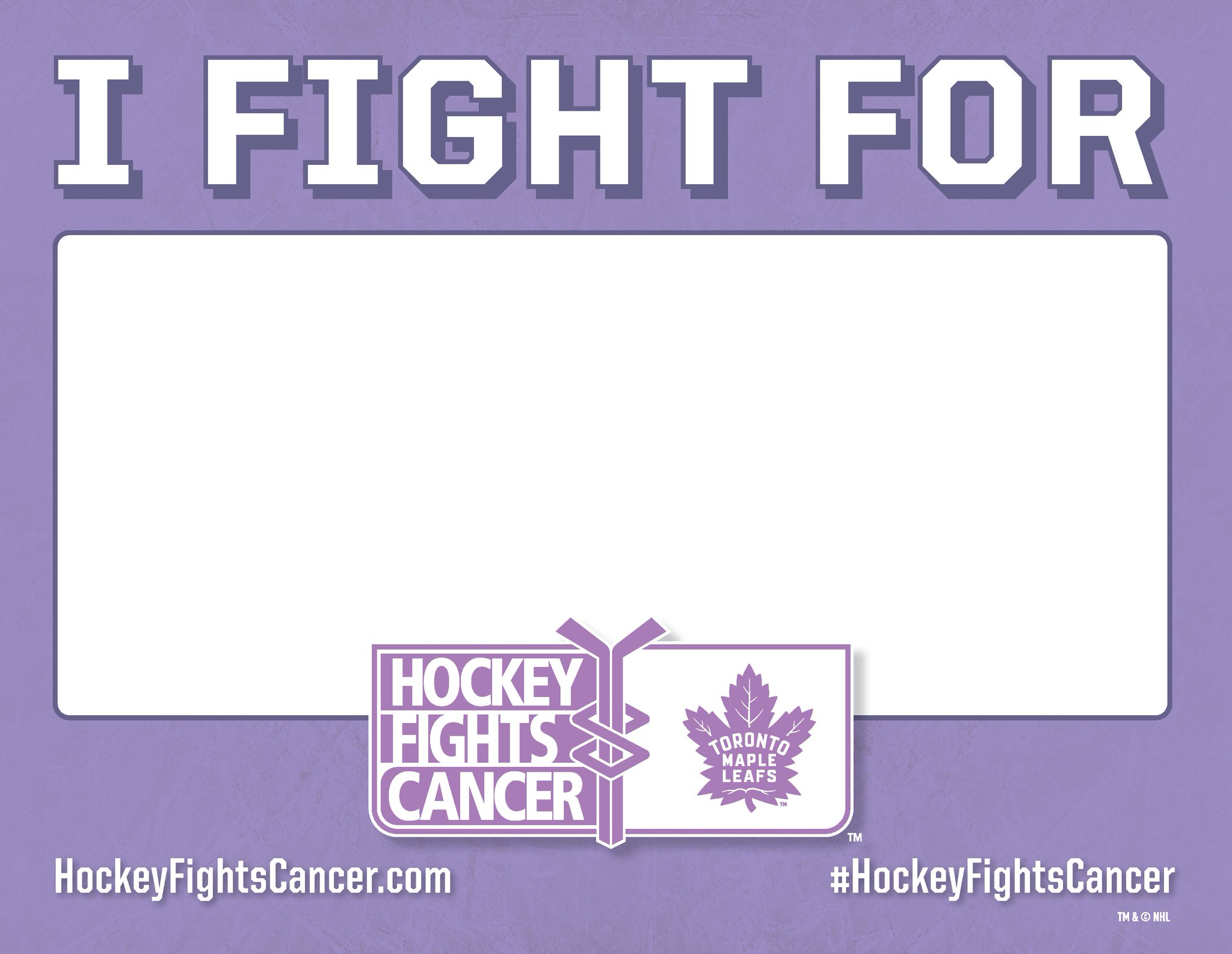 hockey fights cancer toronto maple leafs