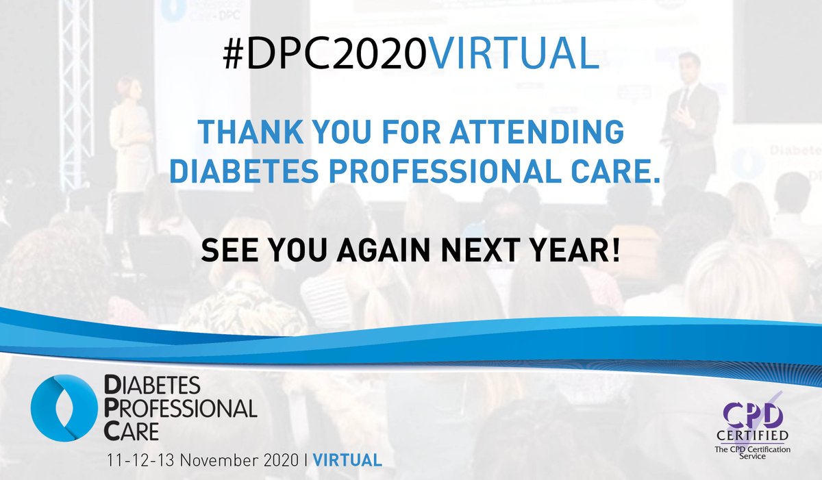 diabetespc's tweet photo. Thank you for attending #DPC2020Virtual! We look forward to seeing you again next year at Olympia, London! https://t.co/oxovSexWhB