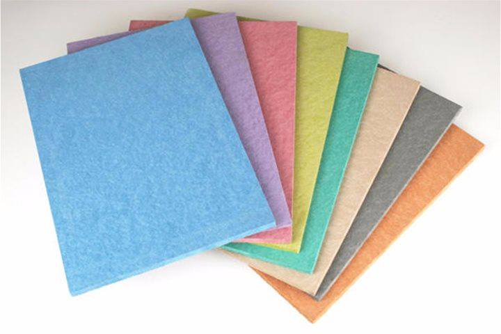 Hardboard (sometimes called Masonite) is a high-density fibreboard but only available in thin sheets and can be coated or perforated to create pegboards. It is also used to create smooth surfaces for flooring. Pinboard uses waste paper/12