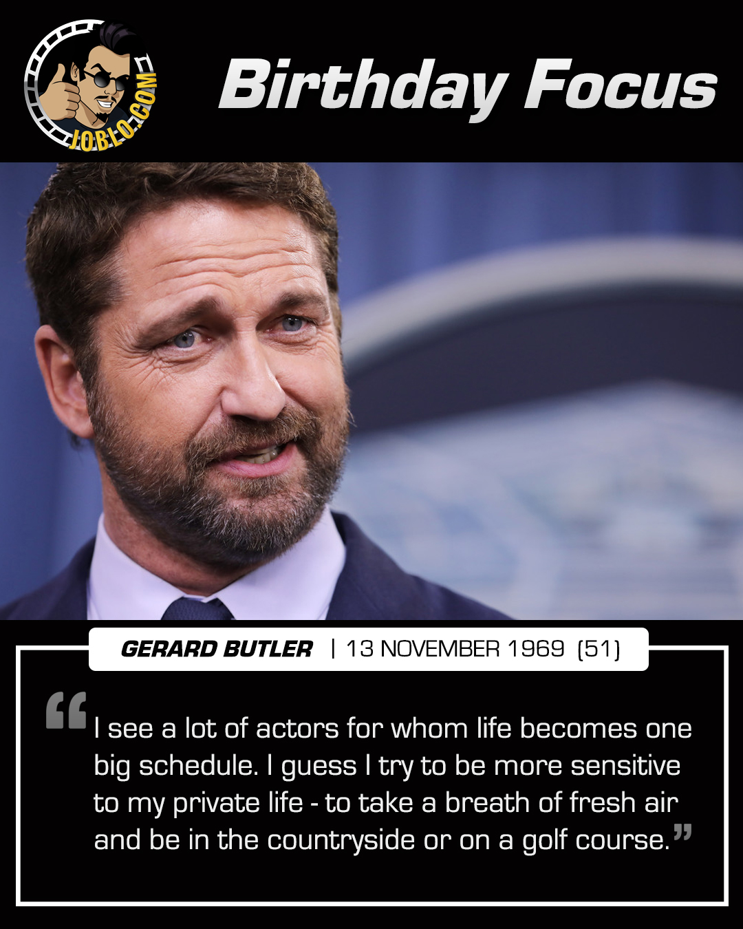 Wishing a very happy 51st birthday to Gerard Butler! 