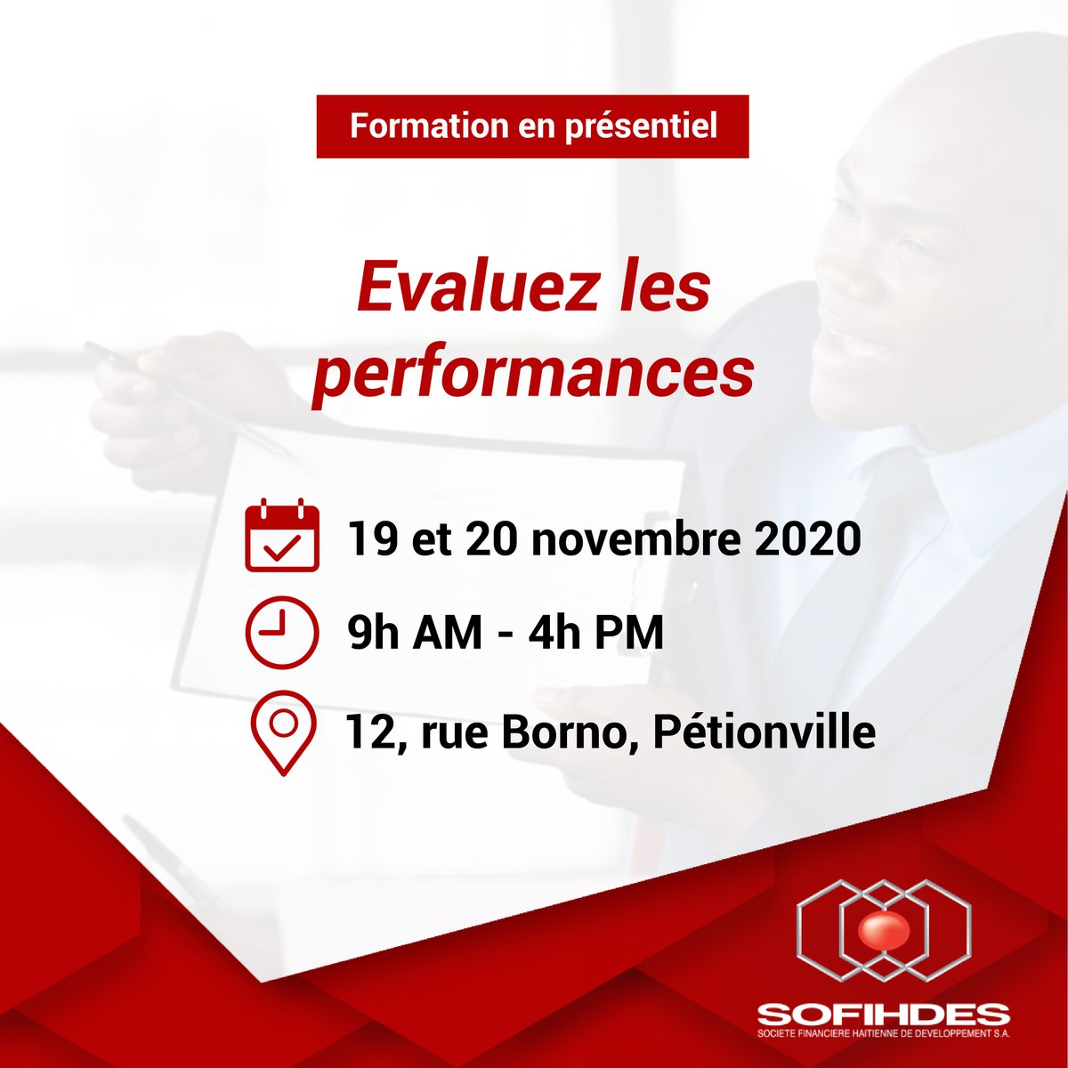 sofihdesht's tweet photo. Vous êtes Propriétaires, cadres dirigeants d’entreprise? Responsable des ressources humaines? Directeurs et chefs de service? Venez apprendre les outils nécessaires pour établir l’environnement adapté pour mener une évaluation des performances réussie.

#sofihdesht #formation https://t.co/x5jp1IwDoV