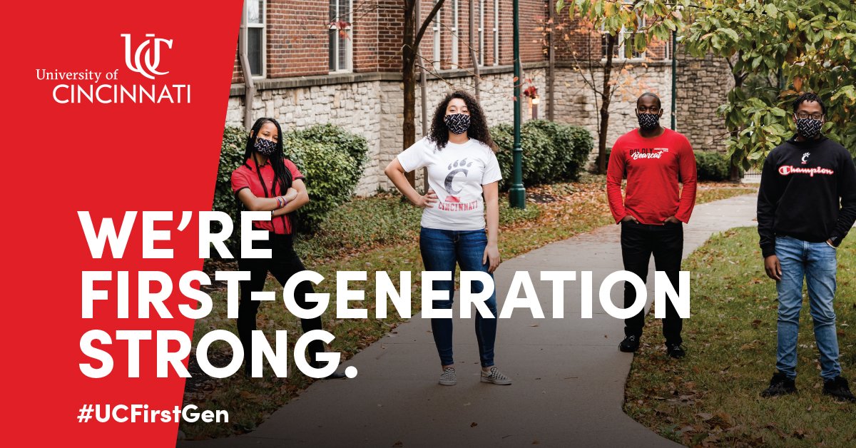UC_CECH's tweet image. UC is proudly committed to courageous first-generation students through groundbreaking programs, financial assistance, and personalized academic advising. on.uc.edu/3mUfrsq #UCFirstGen