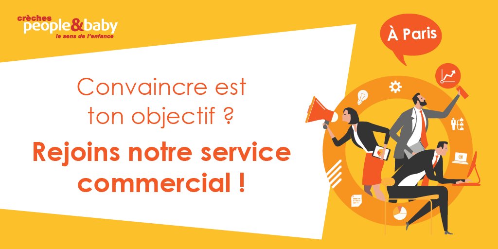 people_and_baby's tweet photo. [#Recrutement] 
people&amp;baby recherche un.e futur.e manager commercial pour assurer l'animation d'une équipe de commerciaux et piloter le développement du business du réseau Crèches Pour Tous. 
Découvrez notre offre : 
https://t.co/hiQ6SLlrtb
#emploiparis #jobparis https://t.co/DZmgAxHW1b
