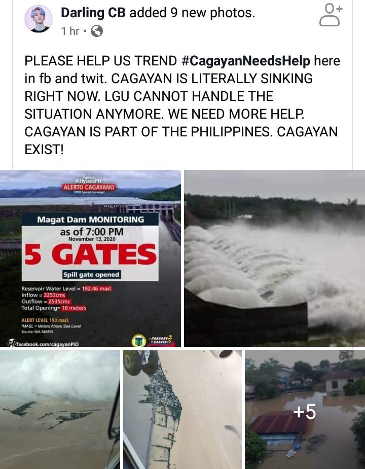 crithicko's tweet photo. continously posting screenshots from facebook. they want us to hear them.
#CagayanNeedsHelp
#RescuePH https://t.co/Zp1yHfS2eP