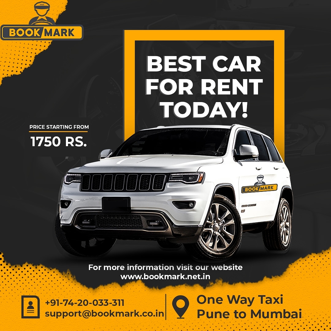 Use Pune to Mumbai  Taxi services from Bookmark for your one way trip at Rs.₹ 1750/-
Call us : 7420033311
#bookmarkcabs #punecity #punemumaicab #OneWayCab #intercitycab
#punemumbaiexpressway 
#punekars #punebloggers
#cabtaxi #taxi #CAB #punetravel