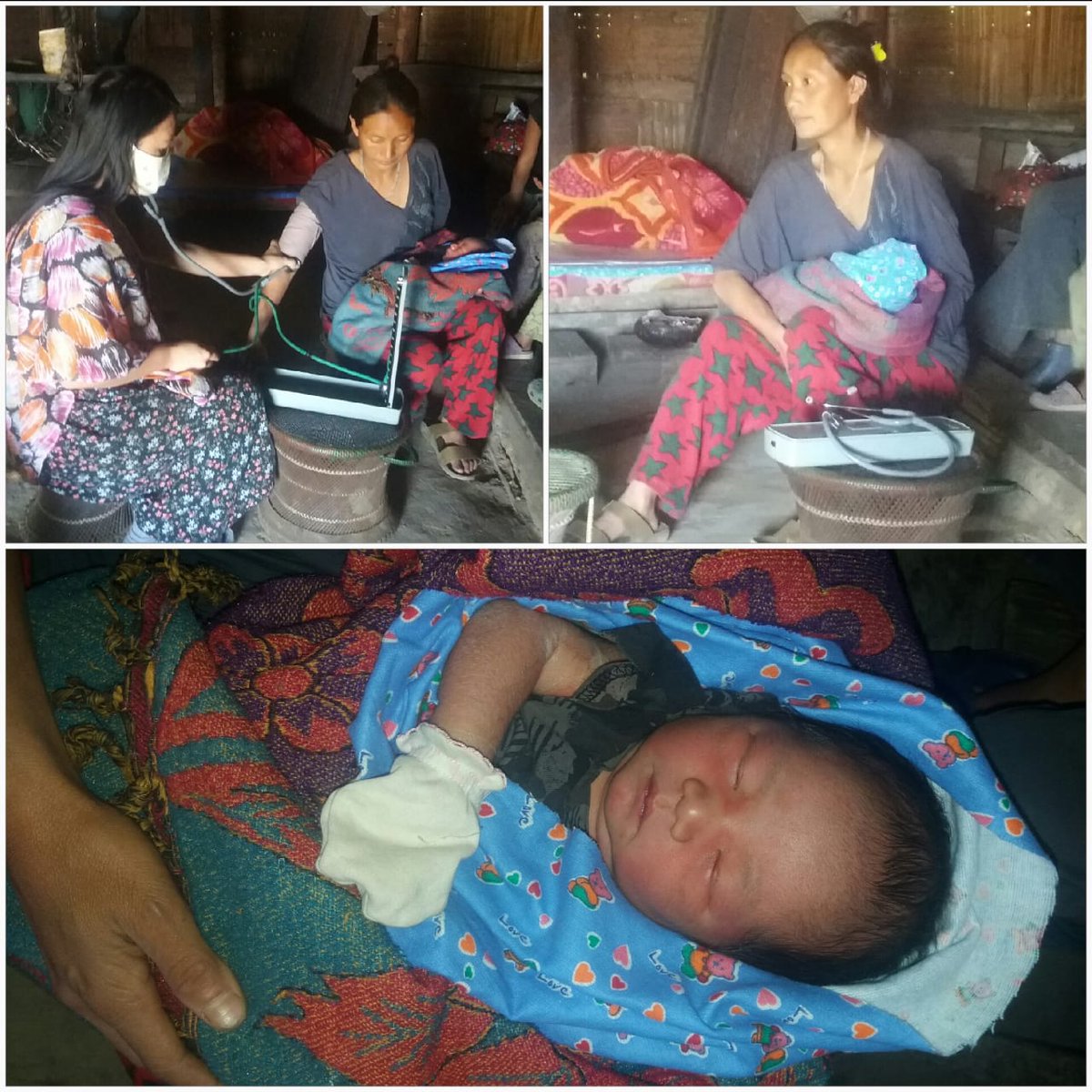 NISHTHA_CPHC's tweet photo. Home visit conducted by Myingthunglo, CHO of #AyushmanBharatHWC Yonghong in Nagaland to ensure care is being provided to newborns and young mothers #HealthForAll @MoHFW_INDIA @usaid_india @NNagaland @NagalandNhm https://t.co/OZ6sVfQioM