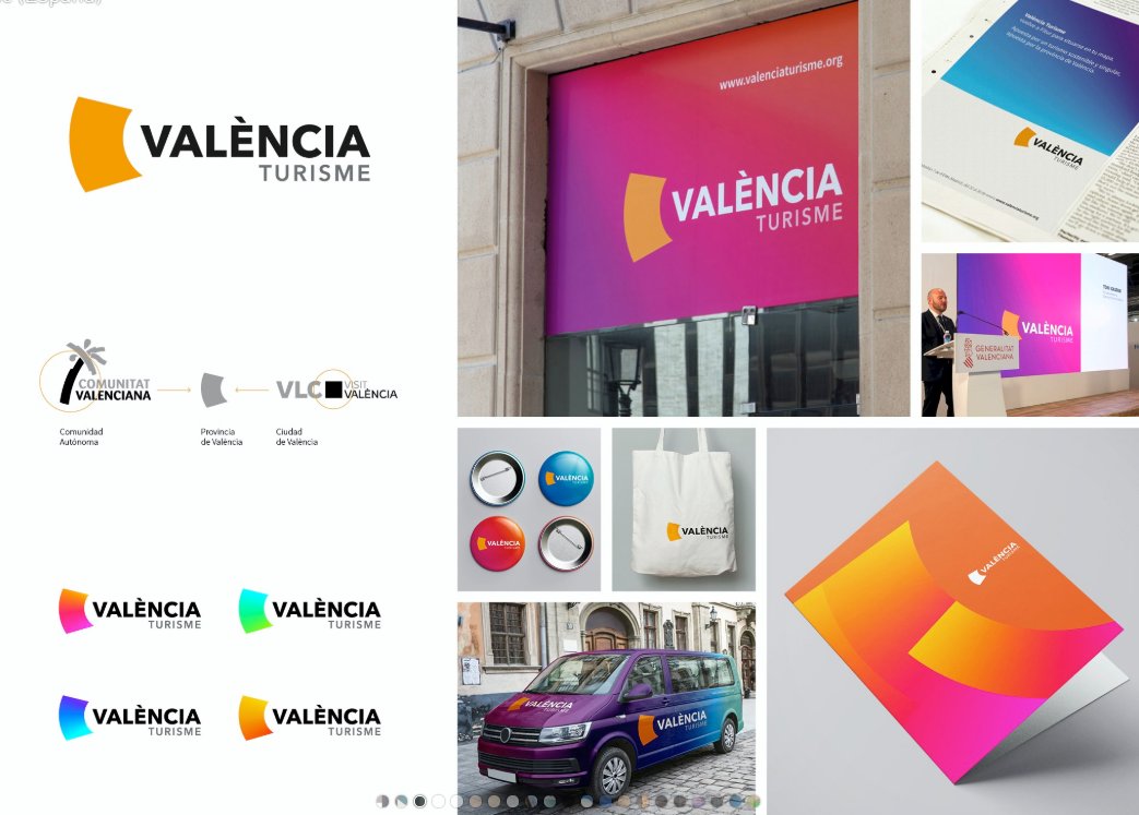 dipvalencia's tweet photo. 🏆🎉 Las nuevas imágenes de @valenciaturisme y @letnomuseu de la @dipvalencia premiadas con los #PremiosCLAP de excelencia en el diseño.
Los trabajos de Gimeno Gràfic aparecen entre los mejores diseños de logo o marca en la categoría de #Branding. ¡Enhorabuena! 👏👏👏 https://t.co/5sUqOlDaiu