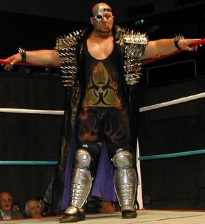 And, while that might satisfy hardcore fans, though he wasn't an FWA regular "COVENTRY'S OWN THUNDER" (big scary bloke in WWF Warlord gear, son of World of Sport wrestler Tony 'Banger' Walsh) was plastered all over the posters in an attempt to attract the local families.[cont]