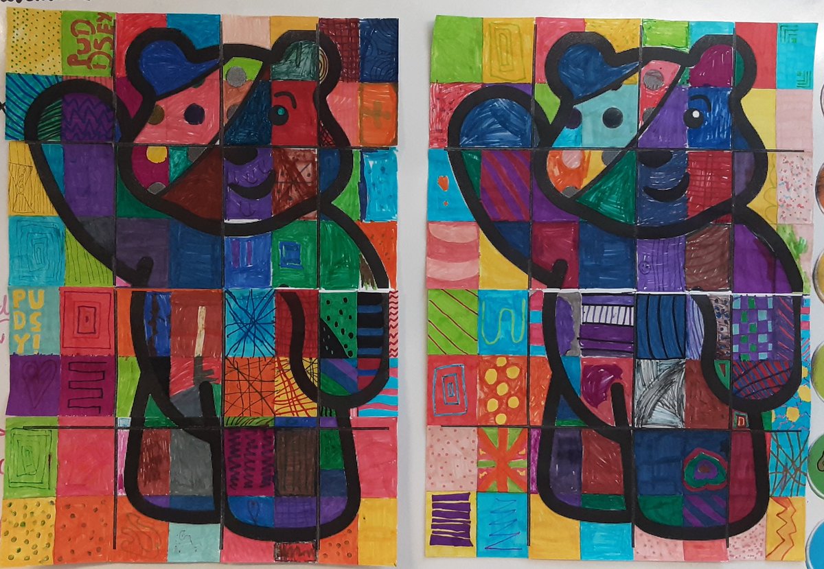 mountpljuniors's tweet photo. Class 7 did a whistle-stop tour of art by #ChuckClose and used this to inspire a collective Pudsey Bear for @BBCCiN #ChildrenInNeed #TeamMPJS https://t.co/KW0GEjcwjF