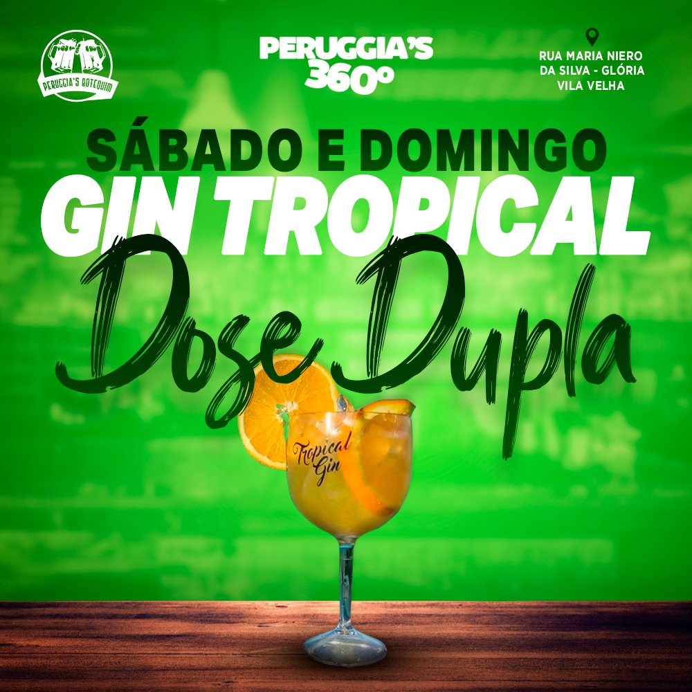 peruggias's tweet photo. Dose dupla de Tropical Gin 🍸🔥

Sábado e Domingo pra vocês rs 

Vem pro Peruggias 🙌🏾
#peruggiasbotequim #bar #musica #pagode https://t.co/mRCuRLwMyp