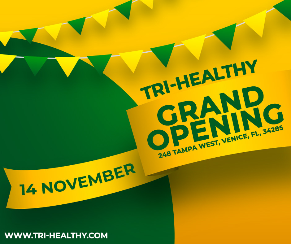 trihealthcbd's tweet photo. Tomorrow is the day! Tri-Healthy Grand Opening at #Venice #Florida - KMI Building, West Tampa. See you there. #Florida #TriHealthy #GrandOpening #CBD #CBG #hemp #cbdoil #GRANDOPENINGWEEKEND #grandopeningtomorrow https://t.co/ubJUdaGyCf