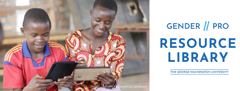 GWUGlobalWomen's tweet photo. What is the #GenderPro Resource Library? It is a curated, open-source library of resources from the GenderPro Course. The Resource Library also includes all the resources needed to prepare for the GenderPro Credential exam. Learn more here: https://t.co/yb0C0764yd https://t.co/ld7L7jITHs