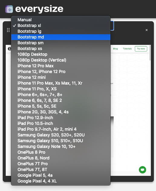 kibalabs's tweet photo. We've added a few more devices to everysize today, check them out and make sure your sites look great everywhere 🧁 https://t.co/ssrdX4YnaX