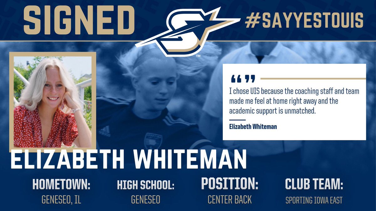 UISWSoccer's tweet photo. Welcome to our Prairie Star soccer family, Ellie!⭐️⚽️❤️ https://t.co/ApaalqKsUr