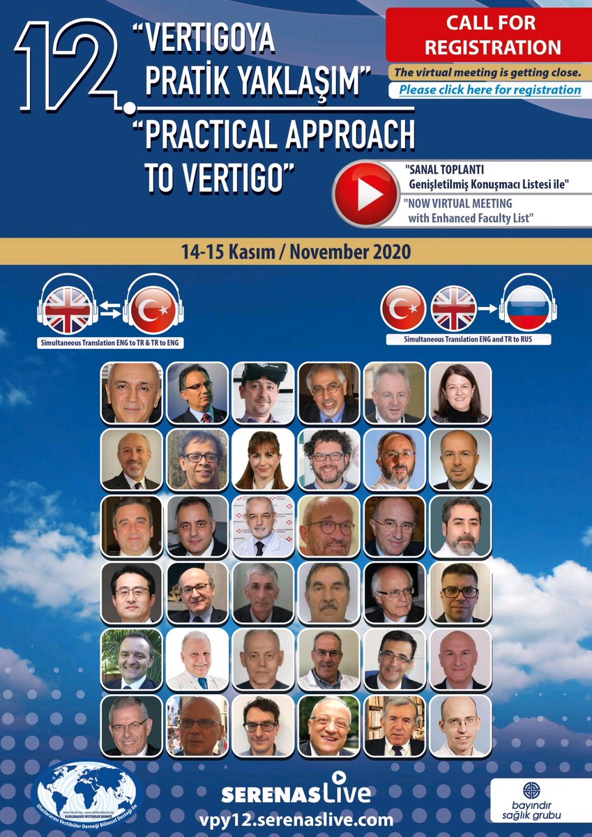 🗣️Practical approach to Vertigo , n° 12 
The countdown gas begun 

#webinar2020 
#vestibularsystem #vertigo #Neurotology #onlinecongress #otology #vestibularmedicine 📍
🧠👀👁️👂
