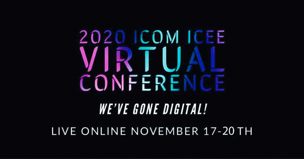 ICEE_ICOM's tweet photo. Join us the 2020 ICOM ICEE Virtual Conference on 17-20 November. Register for free by downloading the conference program link in bio. On Friday 20 the session will be in Spanish only.
#ICEEVirtual #ICOMICEE2020 #ExhibitionExchange https://t.co/48X29KHEeg