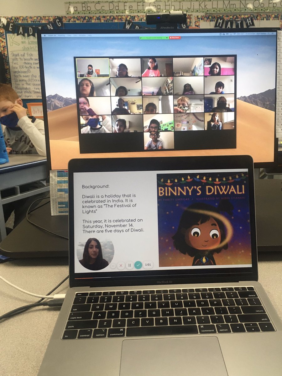 Thank you <a href="/shabpoloz/">Shab Poloz</a> for sharing this great book— Binny’s Diwali! We loved reading it at Morning Meeting today 🎉 Have a wonderful holiday for all who are celebrating! #ivyhillleague