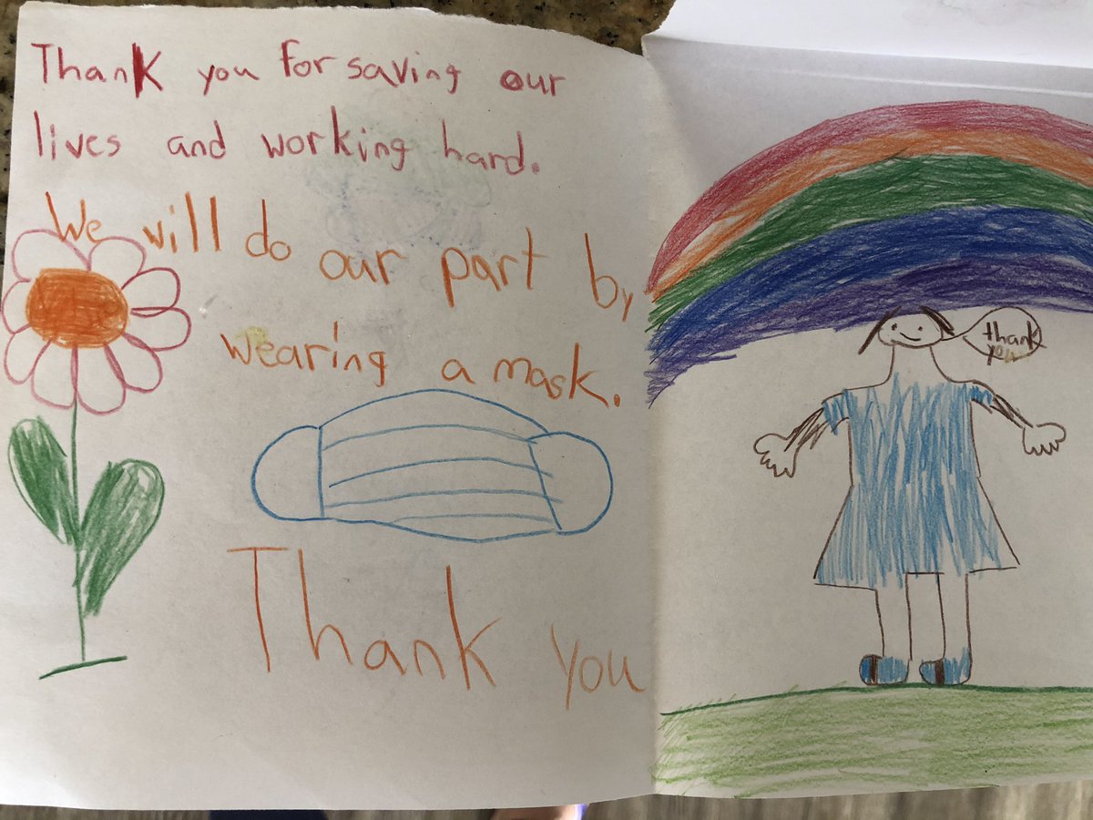#thankyou #COVID19 #WearAMask #thankyoucard <a href="/SreeNaikMD/">SreeNaik</a> <a href="/RaminZand1/">Ramin Zand</a> @cgriessenauer and to many more #caregivers #listentothekids #DoYourPart