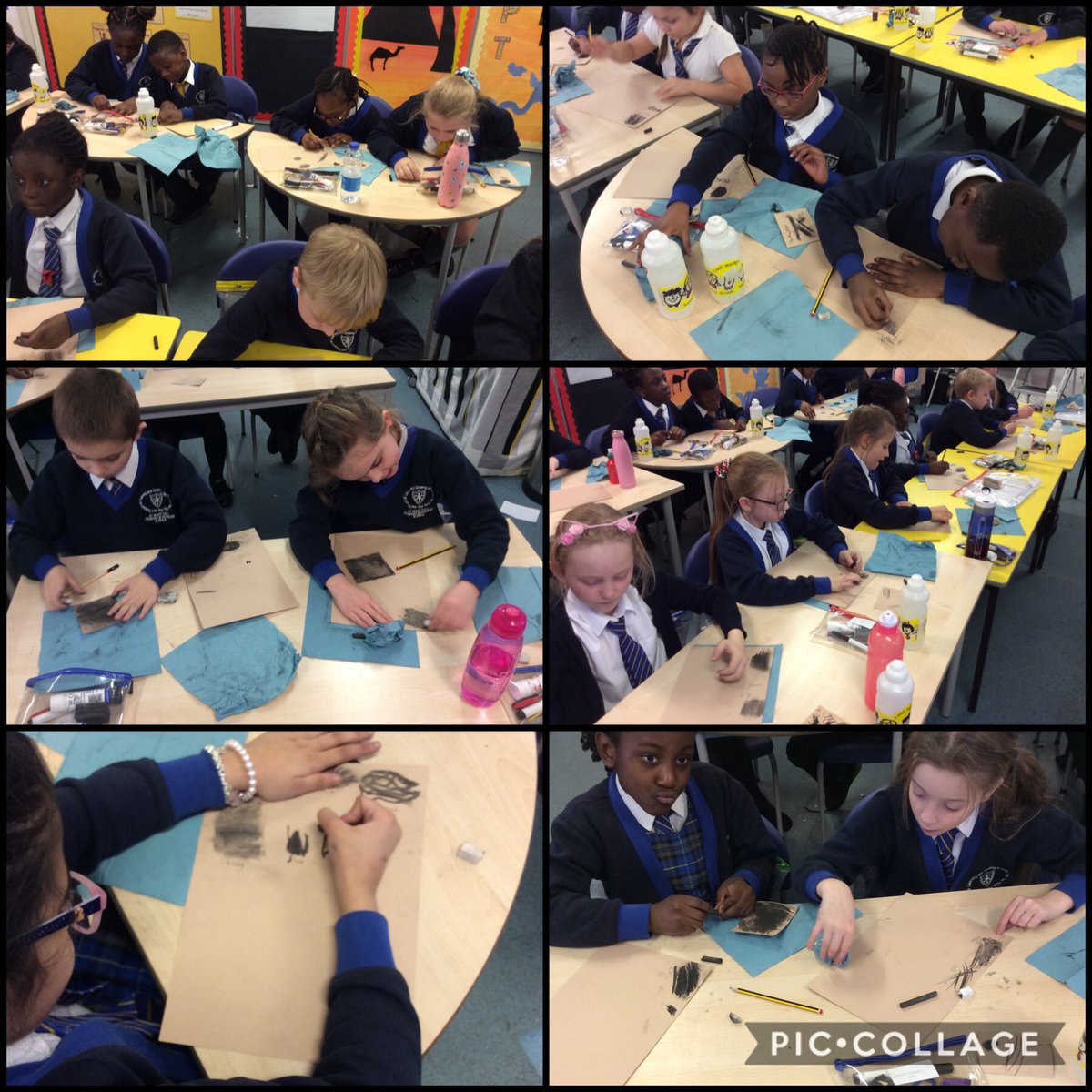 stmarysrcmidd's tweet photo. #4RB are experimenting with charcoal to create different textures and effects in art. 〰️@kapowprimary https://t.co/0EVstKxEtU
