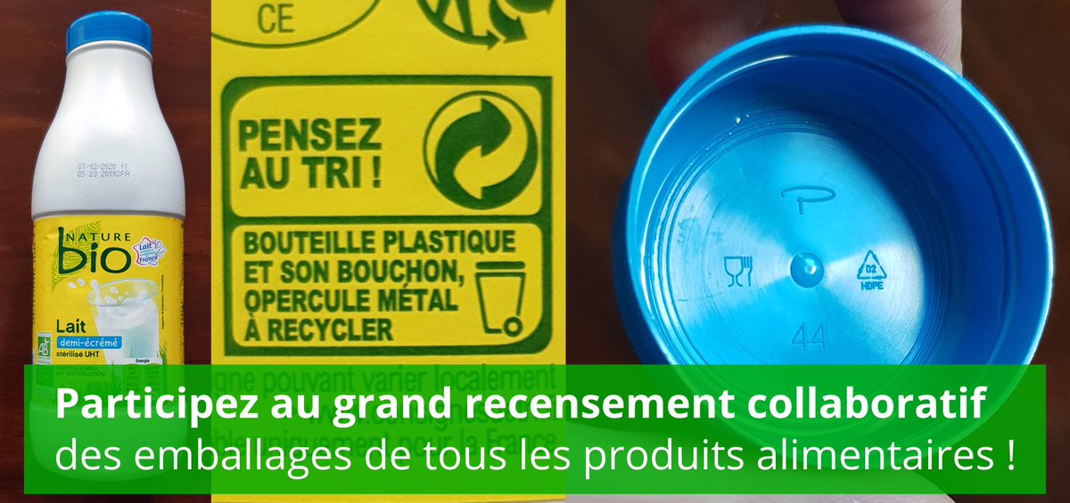 OpenFoodFactsFr's tweet image. Lancement de la Mission Emballages : un grand recensement en #opendata des #emballages de tous les produits alimentaires ! Vous nous aidez ? #Ecoscore des produits, impacts de l&apos;#alimentation sur #environnement et #santé, les usages seront très nombreux ! fr.blog.openfoodfacts.org/news/mission-e…