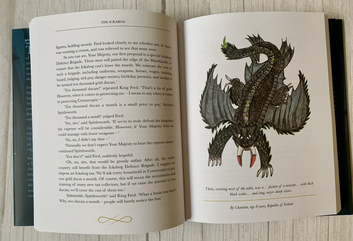 BookSuperhero2's tweet photo. #BookBoyJr was very excited by the arrival of #TheIckabog by J.K. Rowling. I love that the illustrations were created by competition winners!
“As tall as two horses.
Eyes like glowing balls of fire.
Long, razor-sharp claws.
The Ickabog is coming...”
@HachetteKids https://t.co/DeDr0z6ETS