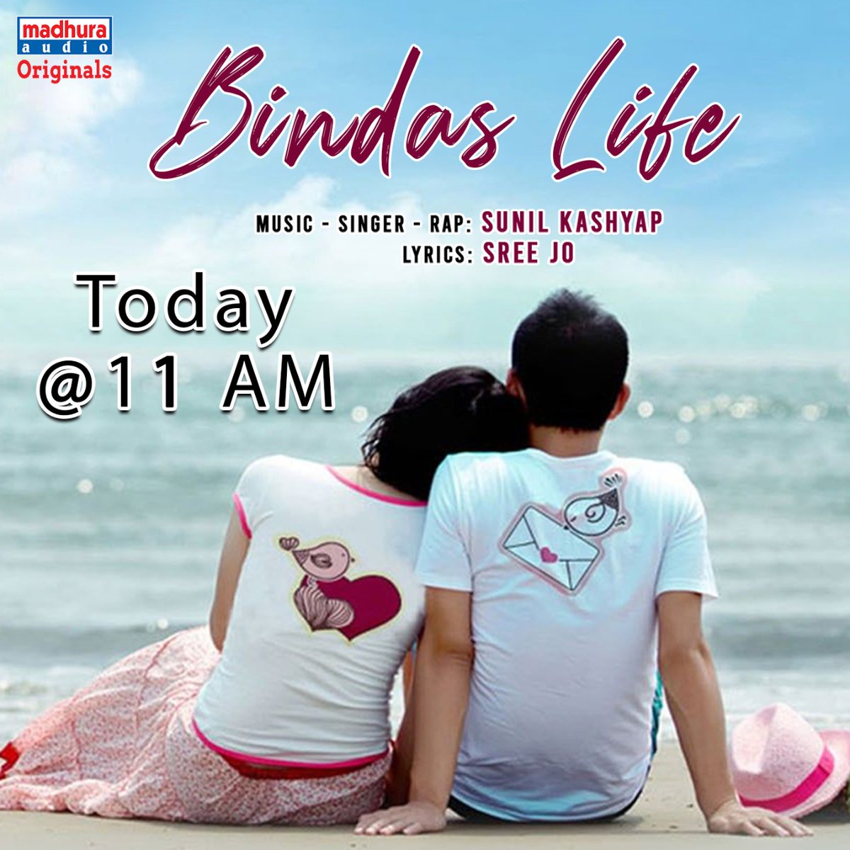 MadhuraAudio's tweet photo. An Energetic Peppy Number #BindasLife Video Song Will Be Out Today At 11 AM Stay Tuned To #MadhuraAudioOriginals

@cskasyap09
 #Sreejo 
@MadhuraAudio https://t.co/691pgrbxgr