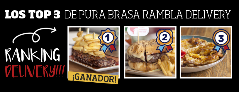 Fin de semana a la vista y en PURA BRASA Rambla seguimos dándole al carbón para satisfacer vuestros deseos.

O te vienes a Rambla Catalunya 3 o ¡TE LO LLEVAMOS A CASA!

✅  UberEats: ow.ly/UvcP50C0TFi
✅  Glovo: ow.ly/spu650C0TFg

#takeaway #delivery #Barcelona
